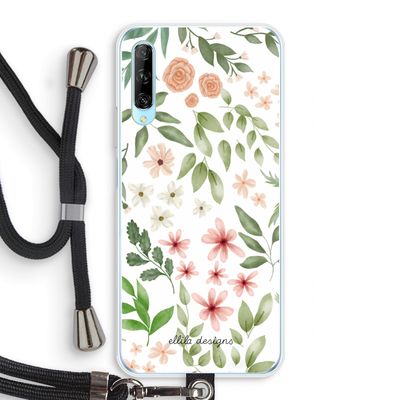 Botanical sweet flower heaven: Huawei P Smart Pro Transparant Hoesje met koord