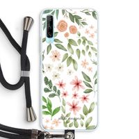 Botanical sweet flower heaven: Huawei P Smart Pro Transparant Hoesje met koord