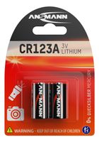 Ansmann Lithium batterij CR123A / CR17335| 2 stuks - 1510-0023 - 1510-0023 - thumbnail