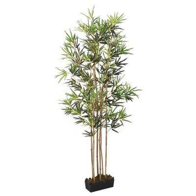 VidaXL Kunstplant bamboe 828 bladeren 150 cm groen