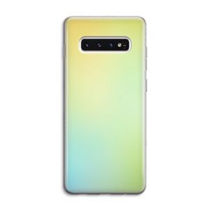 Minty mist pastel: Samsung Galaxy S10 4G Transparant Hoesje