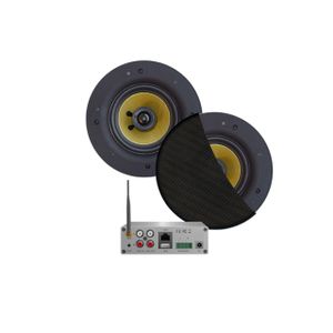 Aquasound WiFi Audio wifi-audiosysteem - (airplay - dlna) - 70 watt - incl zumba speakers zwart (230 mm) - . 230v/24v - lan / wlan wma70-zz