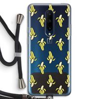 Bananas: OnePlus 7 Pro Transparant Hoesje met koord