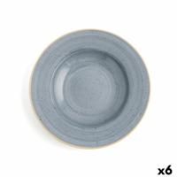 Diep bord Ariane Terra Keramisch Blauw (Ø 26 cm) (6 Stuks)