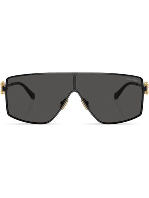 Miu Miu Eyewear lunettes de soleil à monture oversize - Noir