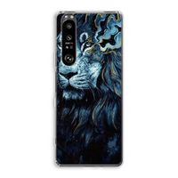 Darkness Lion: Sony Xperia 1 III Transparant Hoesje