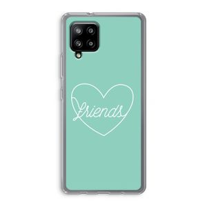 Friends heart pastel: Samsung Galaxy A42 5G Transparant Hoesje