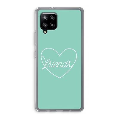 Friends heart pastel: Samsung Galaxy A42 5G Transparant Hoesje
