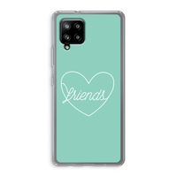 Friends heart pastel: Samsung Galaxy A42 5G Transparant Hoesje