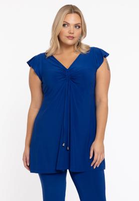 Yoek Tuniek met kapmouwen | Indigo | Maat 58/60