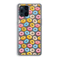 Pink donuts: Oppo Find X3 Transparant Hoesje