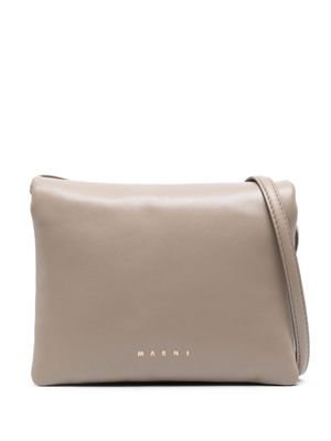 Marni pochette Prisma en cuir - Marron