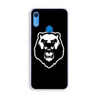 Angry Bear (black): Huawei Y6s Transparant Hoesje