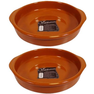 Set van 3x stuks tapas borden/schalen Alicante met handvatten 26 cm