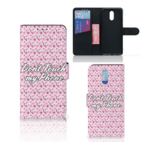 Nokia 2.3 Portemonnee Hoesje Flowers Pink DTMP - thumbnail