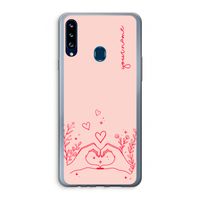 Love is in the air: Samsung Galaxy A20s Transparant Hoesje