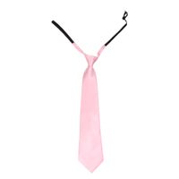 Licht roze verkleed stropdassen 40 cm voor dames/heren   - - thumbnail