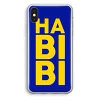 Habibi Blue: iPhone XS Transparant Hoesje