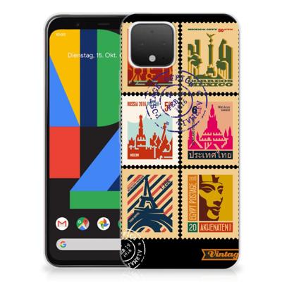 Google Pixel 4 | Silliconen Back Cover | Postzegels