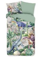 Good Morning Kinderdekbedovertrek "dinosaurussen" - Multi - (140x200/220 cm) - Katoen