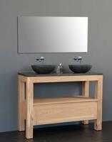 Badmeubel Robusta Dynasty met 2 ronde kommen 120