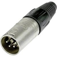 Neutrik NC4MX XLR-connector Stekker, recht Aantal polen: 4 Zilver 1 stuk(s) - thumbnail