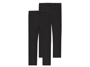 esmara 2 Kinder leggings (Zwart, 134/140)