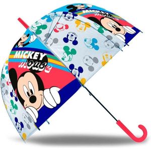 Disney Mickey Mouse kinderparaplu - blauw/rood - D61 cm