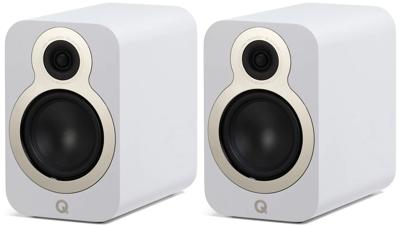 Q Acoustics 3030c Boekenplank Speakers (per paar) - wit