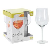Cocktailglas - 4x stuks - glas - 370ml - cocktail - aperol spritz - aperol spritz glazen Cocktailglas - 4x stuks - glas - 370ml - cocktail - aperol spritz - aperol spritz glazen