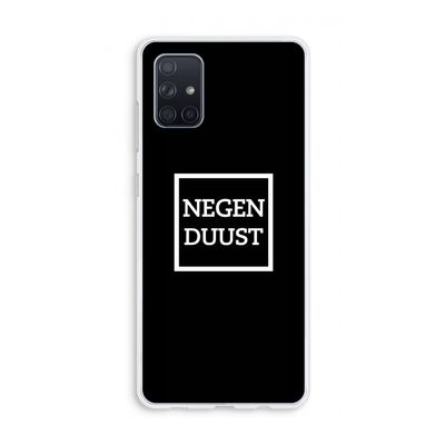 Negenduust black: Galaxy A71 Transparant Hoesje