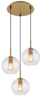 Globo Vide hanglampAdara met glazen kappen - 15462H1