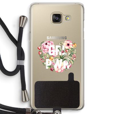 GRL PWR Flower: Samsung Galaxy A5 (2016) Transparant Hoesje met koord