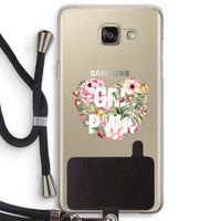 GRL PWR Flower: Samsung Galaxy A5 (2016) Transparant Hoesje met koord