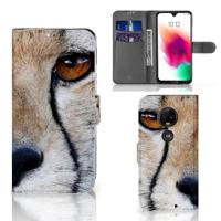 Motorola Moto G7 | G7 Plus | Telefoonhoesje | Met pasjeshouder | Cheetah