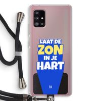 Laat de zon in je hart: Samsung Galaxy A51 5G Transparant Hoesje met koord