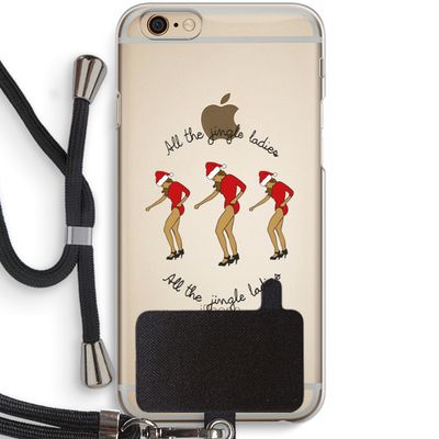 Jingle Ladies: iPhone 6 / 6S Transparant Hoesje met koord