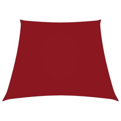 VidaXL Zonnezeil trapezium 2/4x3 m oxford stof rood