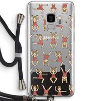Gymboys: Samsung Galaxy S9 Transparant Hoesje met koord Gymboys: Samsung Galaxy S9 Transparant Hoesje met koord