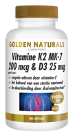 Vitamine K2 MK-7 200mcg & D3 25mcg 180 Vegetarische capsules