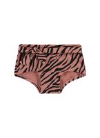 Beachlife Rose Zebra bikini broekje meisjes - thumbnail