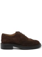 Tod's richelieus en daim à lacets - Marron - thumbnail