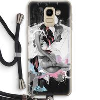 Camouflage de sommeil: Samsung Galaxy J6 (2018) Transparant Hoesje met koord