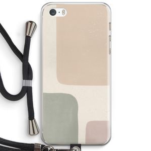 Geo #7: iPhone 5 / 5S / SE Transparant Hoesje met koord