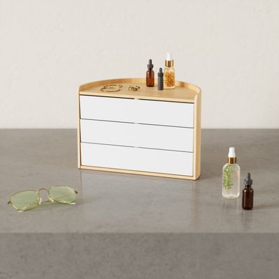 Umbra Sieradendoos 'Moona' kleur Wit/Naturel