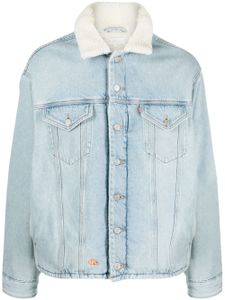 ERL x Levi's veste Sherpa Trucker Woven - Bleu