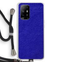 Majorelle Blue: Oppo A94 5G Transparant Hoesje met koord
