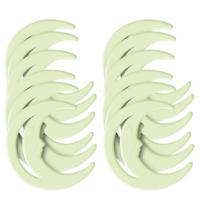 Glow in the dark stickers - 12x stuks - Maan - 8 cm - Lichtgevende stickers - Kinderkamer