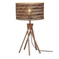 GOOD&MOJO Tafellamp Java - Bamboe|Zwart - Ø32x56cm