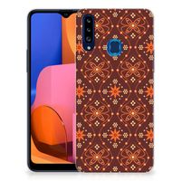 Samsung Galaxy A20s TPU bumper Batik Brown